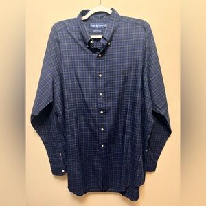 RALPH LAUREN Blue Label Blake Fit Cotton Plaid Button Up Shirt